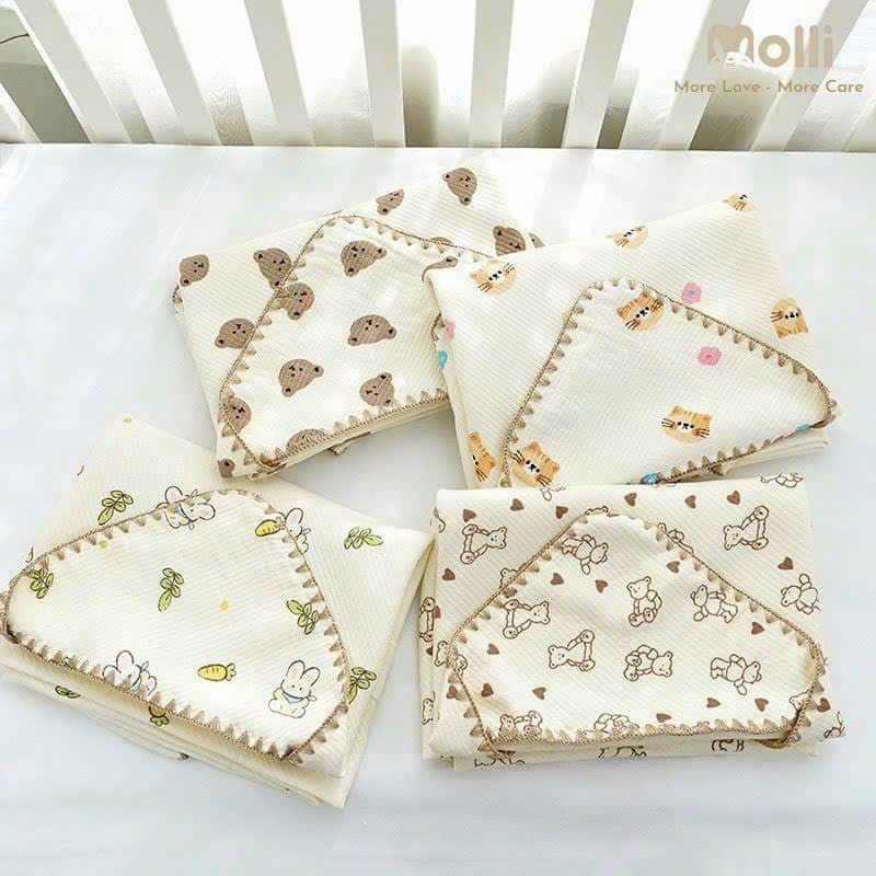 Choàng ủ xô 3 lớp Molli - Kèm đai