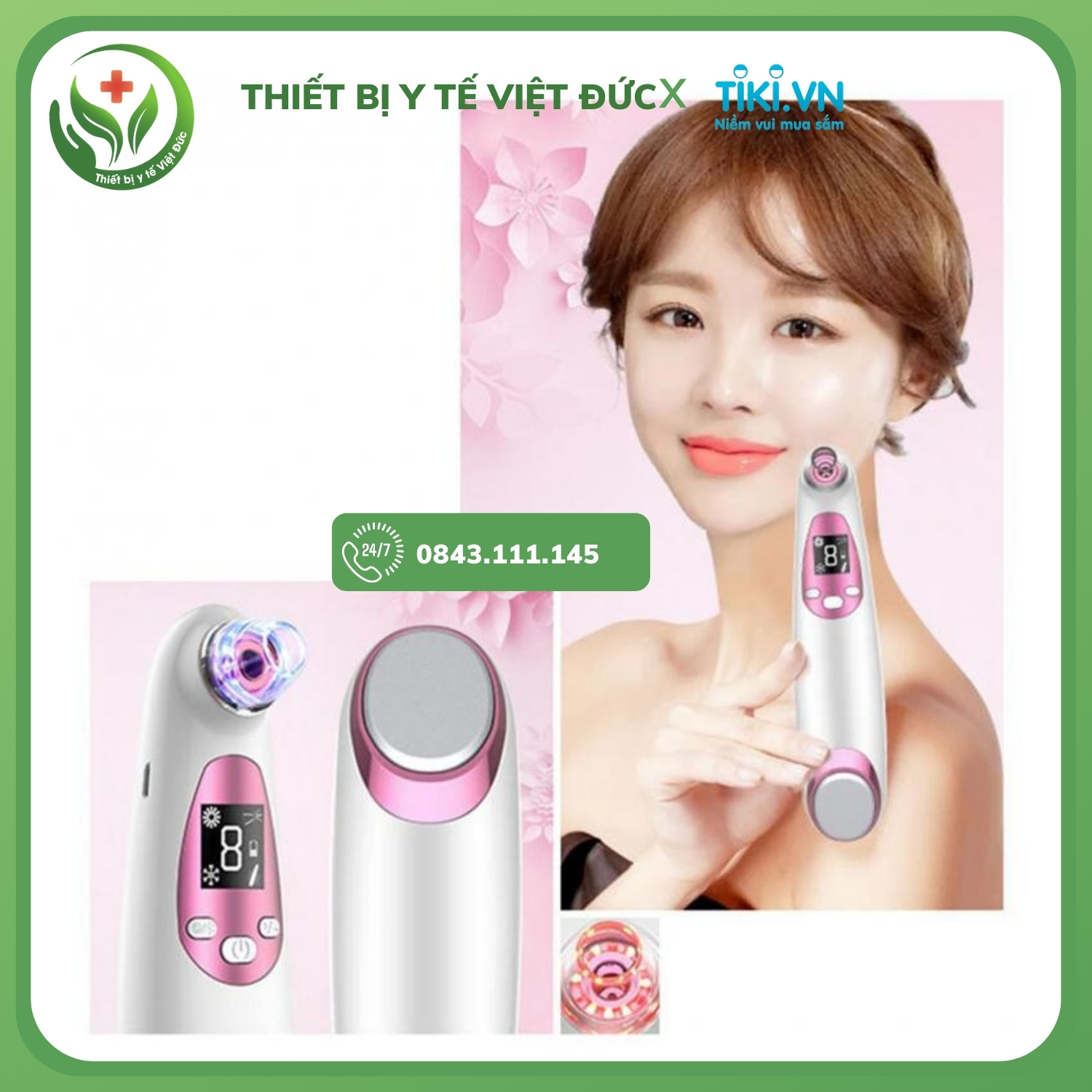 Máy Hút Mụn Cầm Tay, Hút Mụn Đầu Đen, Mụn Cám
