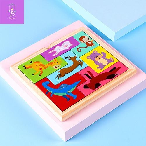 Bộ Ghép Hình Gỗ, Xếp Hình Tetris 40 chi tiết - Đồ Chơi Thông Minh Sáng Tạo Cho Bé