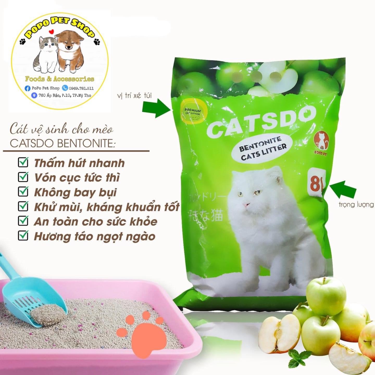 Cát vệ sinh cho mèo CATSDO [ giao ngẫu nhiên trong 4 hương)