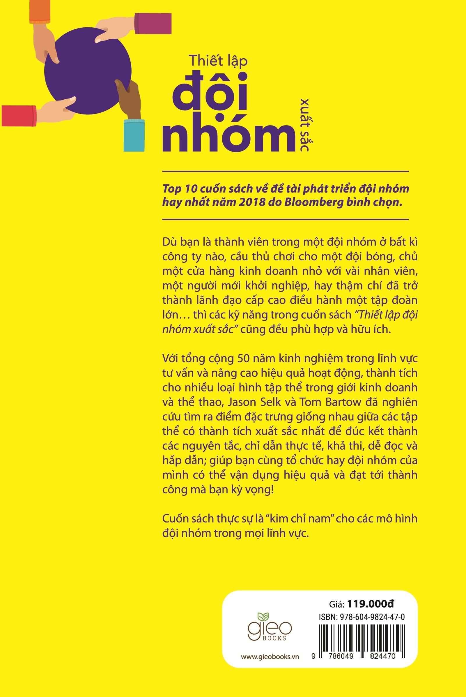 Sách - Thiết Lập Đội Nhóm Xuất Sắc - ảnh 5