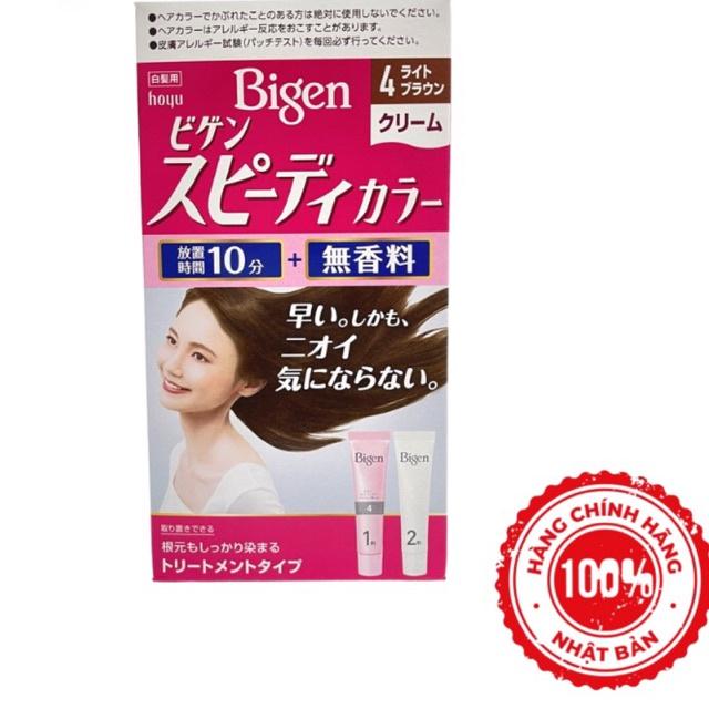 Thuốc nhuộm tóc phủ bạc Bigen thảo dược không mùi cho nữ nội địa Nhật