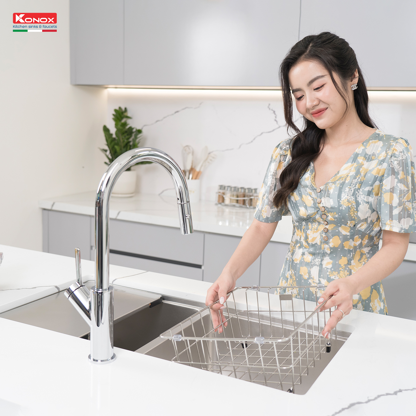 Chậu rửa bát chống xước Workstation Sink – Undermount Sink KN8646DU Dekor - Bảo hành chính hãng 10 năm