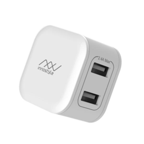 Sạc Innostyle Minigo 2 Cổng USB-A Công Suất 12W Smart AI Charging - Sạc Thông Minh Hàng Chính Hãng