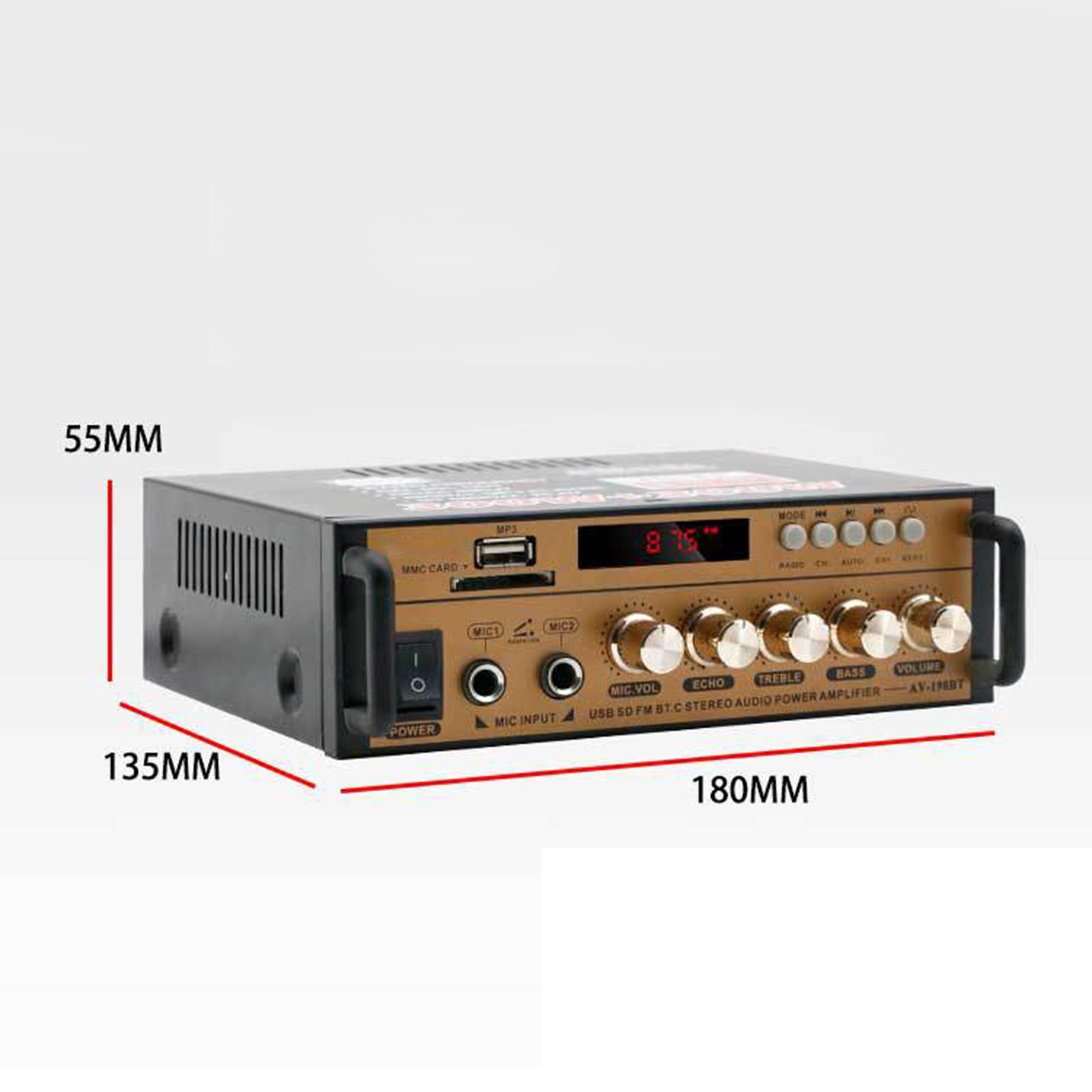 Power Amplifier for Home Stereo Speakers 60W x 2 2.0 Channel HiFi Stereo Amp