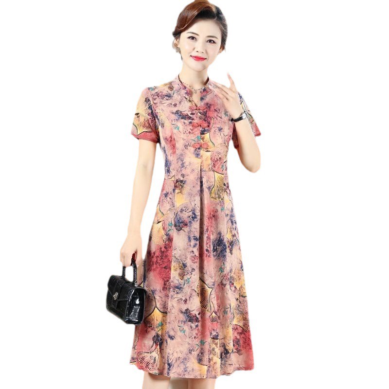 Đầm trung niên sang chảnh mẫu mới