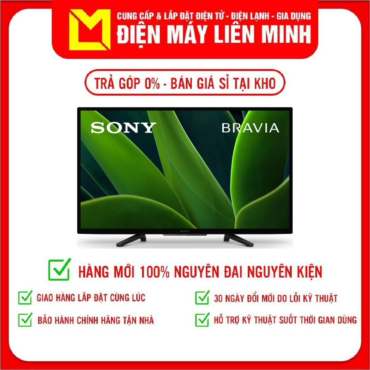 Google Tivi Sony 2K 32 inch KD-32W830K - Hàng chính hãng