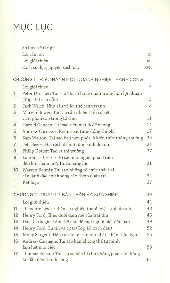 Trí Tuệ Quản Trị Từ Những Doanh Nhân Và Nhà Quản Trị Hàng Đầu Thế Giới