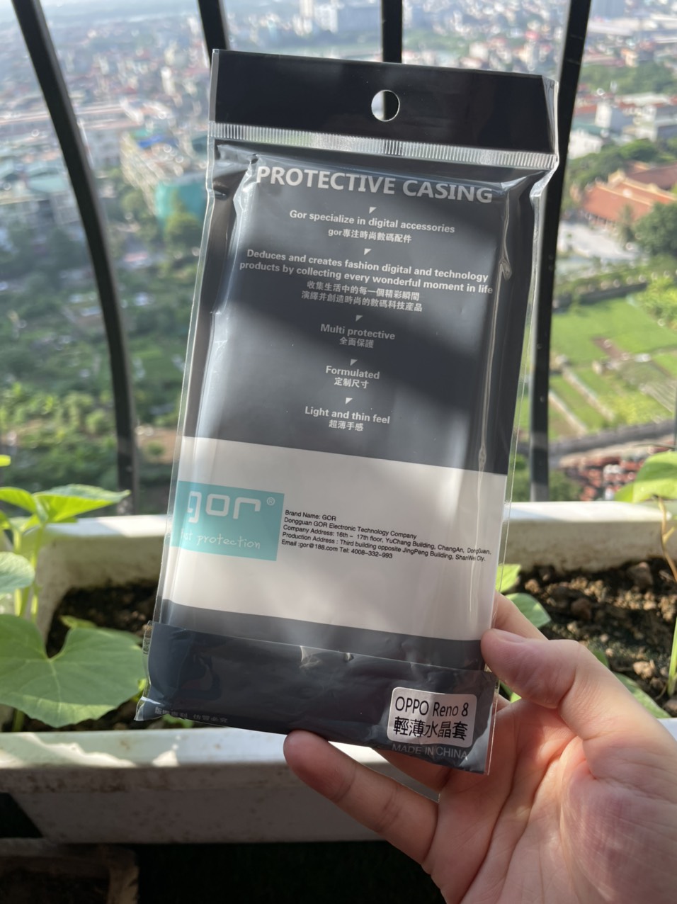 Ốp lưng silicon cho Oppo Reno 8 5G dẻo Gor Bảo vệ camera trong suốt Hàng nhập khẩu