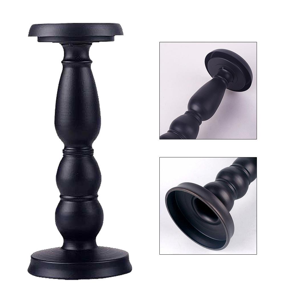 Black  Iron Candlestick Pillar Candle Holder for L