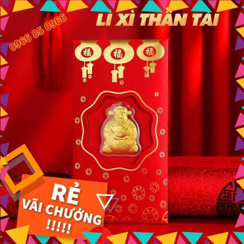 Com bo 50 bao lì xì thần tài làm đồ thờ cúng phong thủy