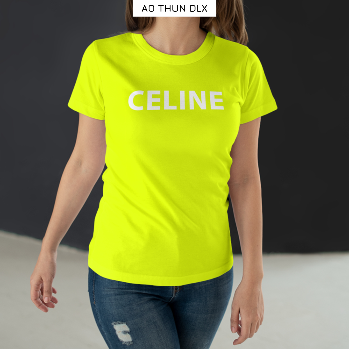 Áo Thun Nữ Ce Line Form Basic Nhiều Màu Vàng Đỏ Hồng Xanh Đen Trắng Áo Phông Đẹp