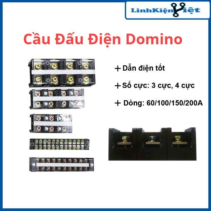 Cầu đấu điện Domino 3 pha 4 cực chịu tải 60A/100A/150A/200A