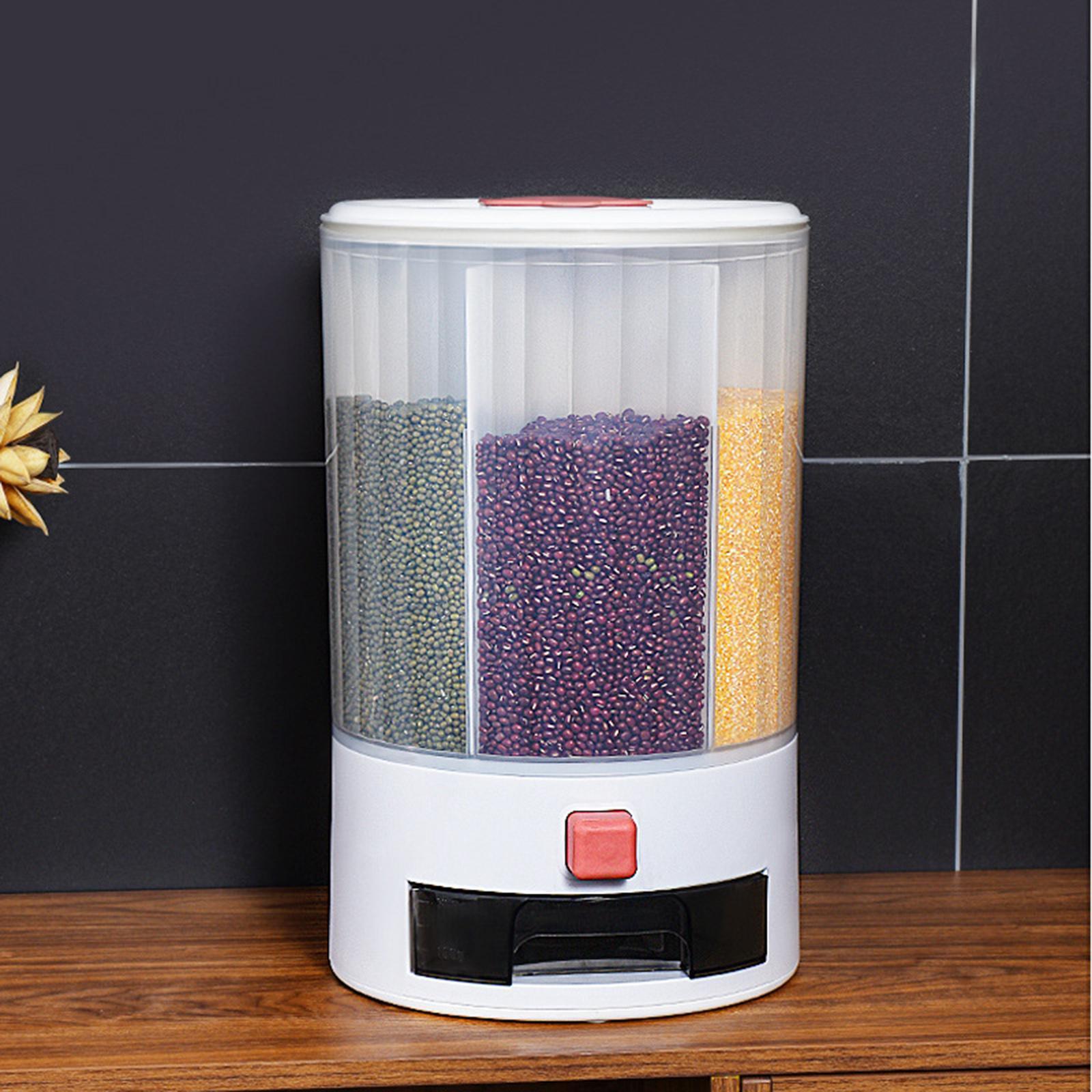 10KG Cereal Bucket Grain Dispenser Rice Dry Food Storage Organizer