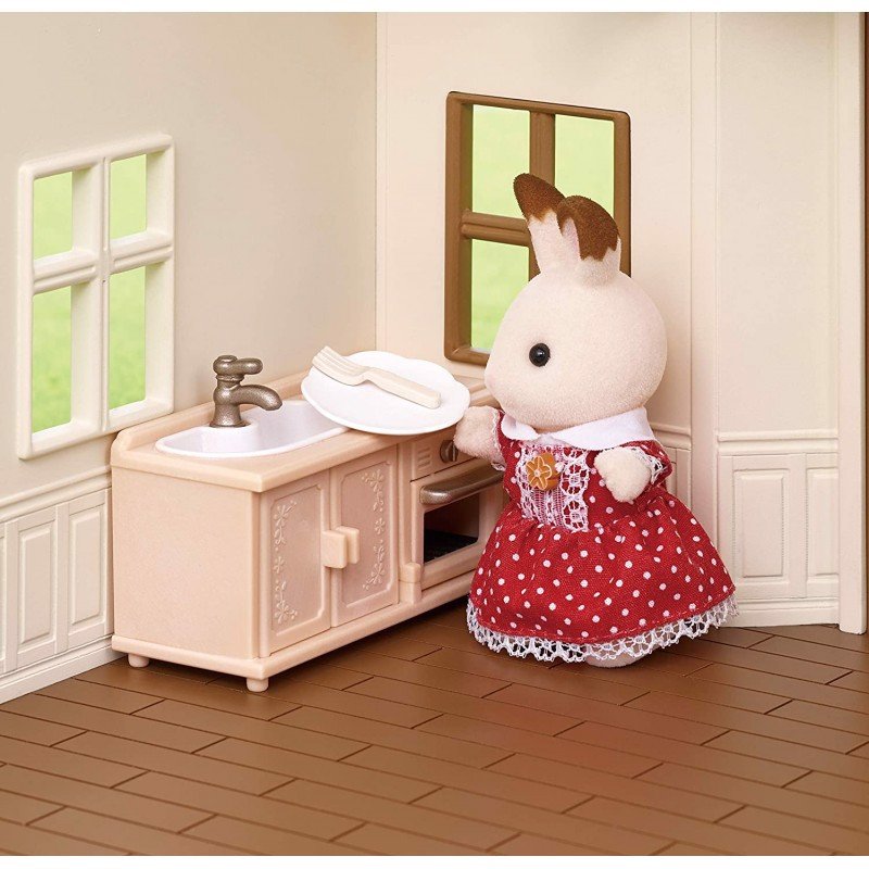 Đồ chơi nhập vai Nhà Thỏ Cosy Cottage Mái Ngói Đỏ Sylvanian Families