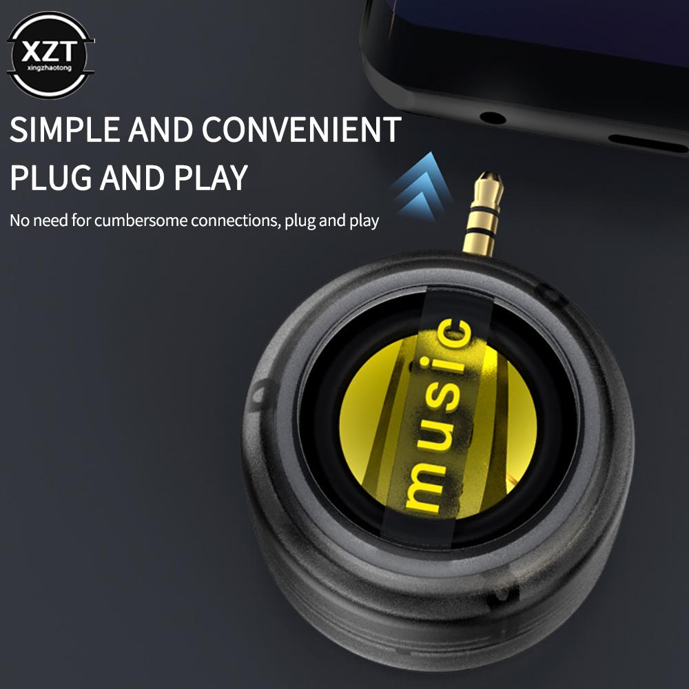 Mini Music Loa Cột âm thanh Hifi Stereo Sport cho máy tính xách tay điện thoại di động di động di động loa nhỏ có thể sạc lại 3,5mm Color: B