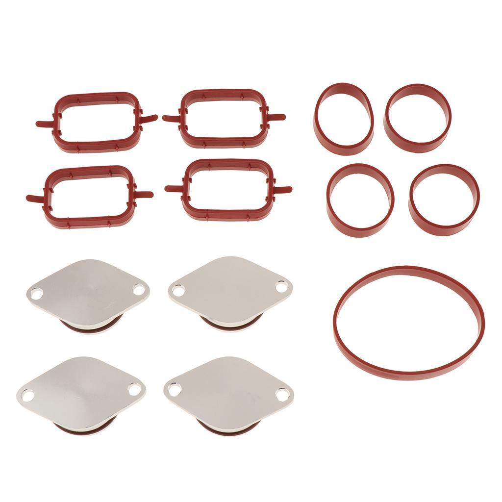 4X33mm for BMW Swirl Blanks Flaps Repair Delete Kit w/ Intake Gaskets