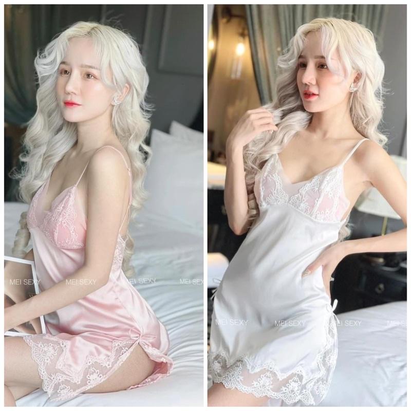 VÁY LỤA PHỐI REN CAO CẤP