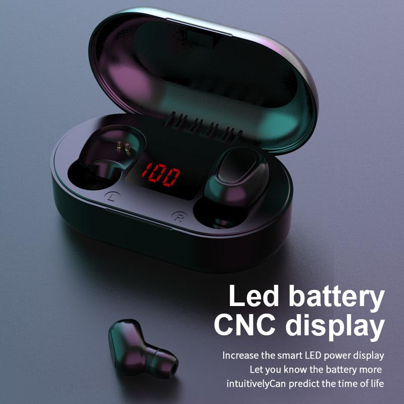 TWS Bluetooth Thông Minh Màn Hình Hiển Thị Kỹ Thuật Số HIFI Stereo-Tai Thể Thao Chống Nước Không Dây Tai Nghe Có Micro