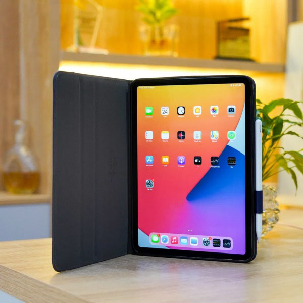 Bao Da TPU Cho iPad Pro M1 11 inch 2020/2021 Khay Dẻo Chống Sốc Nắp Gập Vải Jean