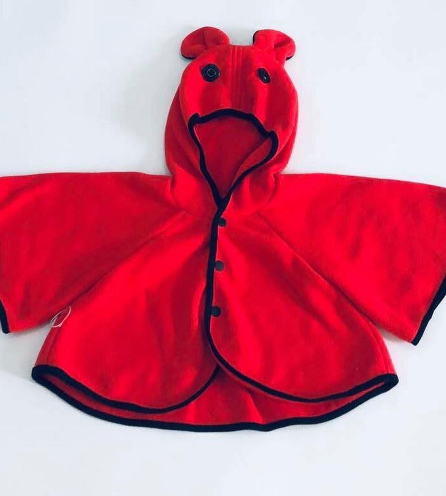 Áo khoác dạ bé gái Chuột đỏ - AICDBGTWWQVT - AIN Closet