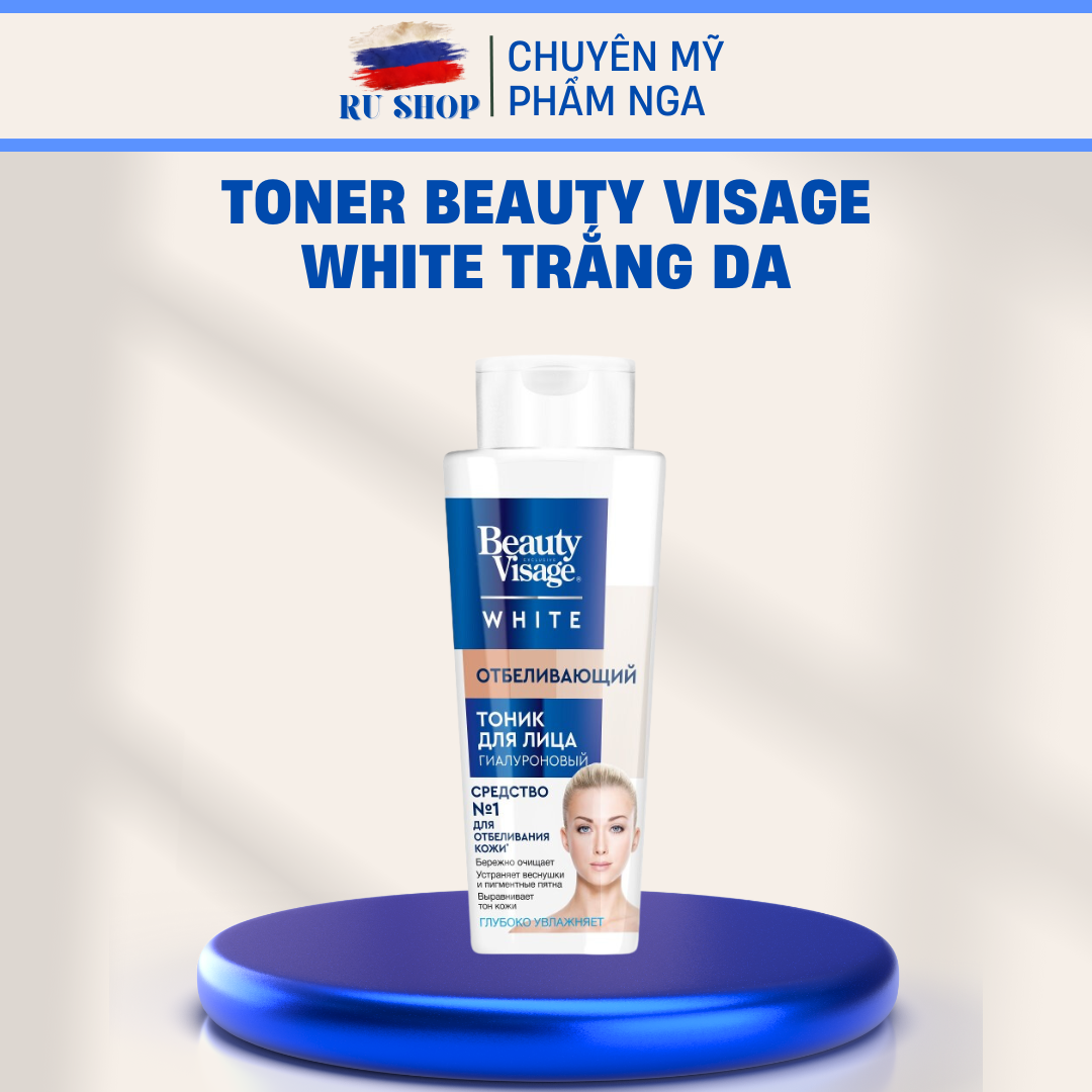 Toner Beauty Visage White trắng da mờ thâm nám 200ml