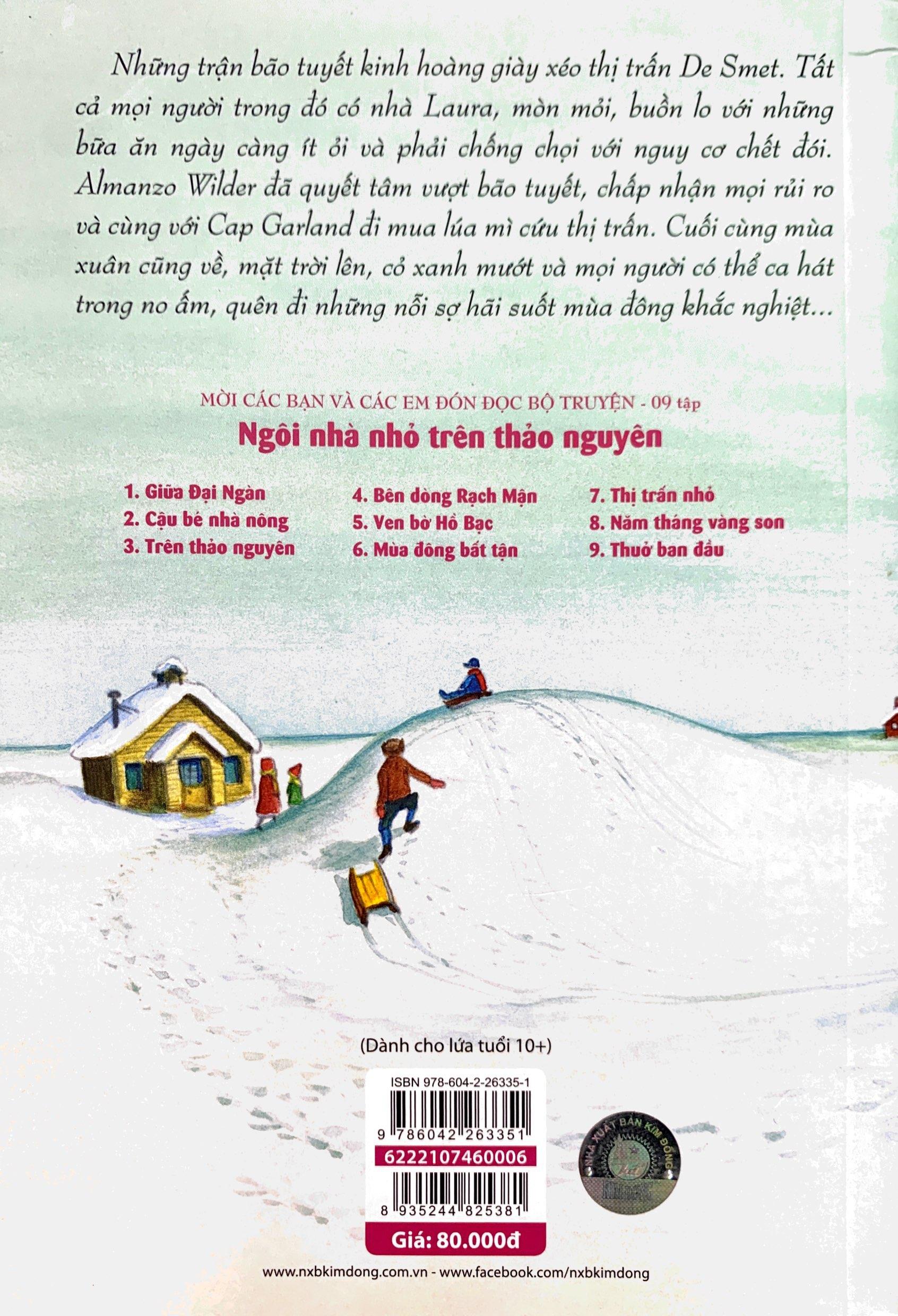 Sách Ngôi Nhà Nhỏ Trên Thảo Nguyên Tập 6: Mùa Đông Bất Tận (Tái Bản 2019)