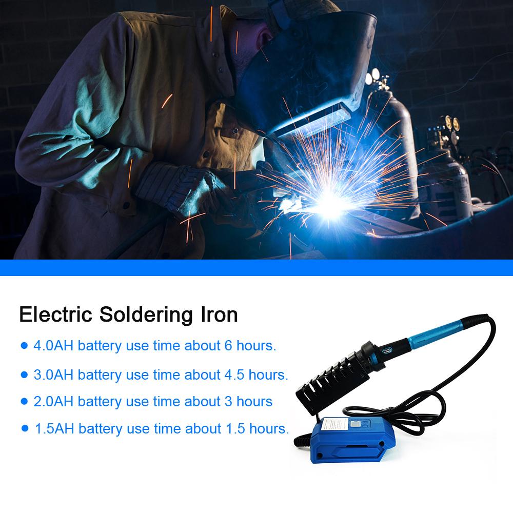 60W Professional Digital Display 300-510℃ Temperature Adjustable Electric Soldering Iron Tool Lithium Mini Soldering Station