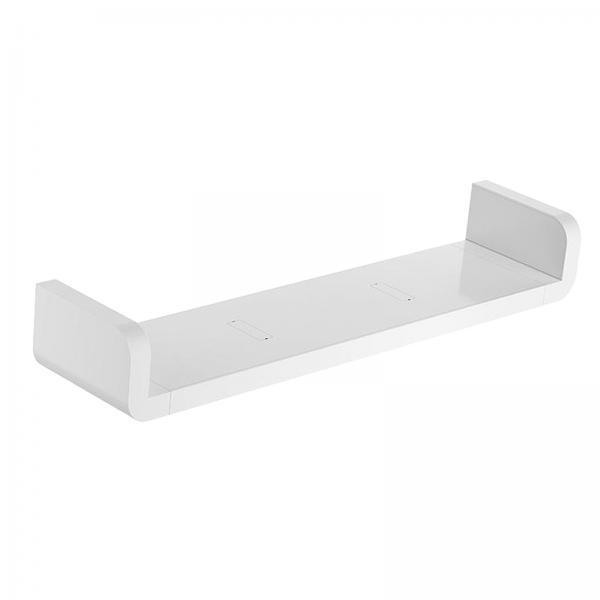 2X Floating Wall Shelves White for Bathroom Display Organizer 47cm