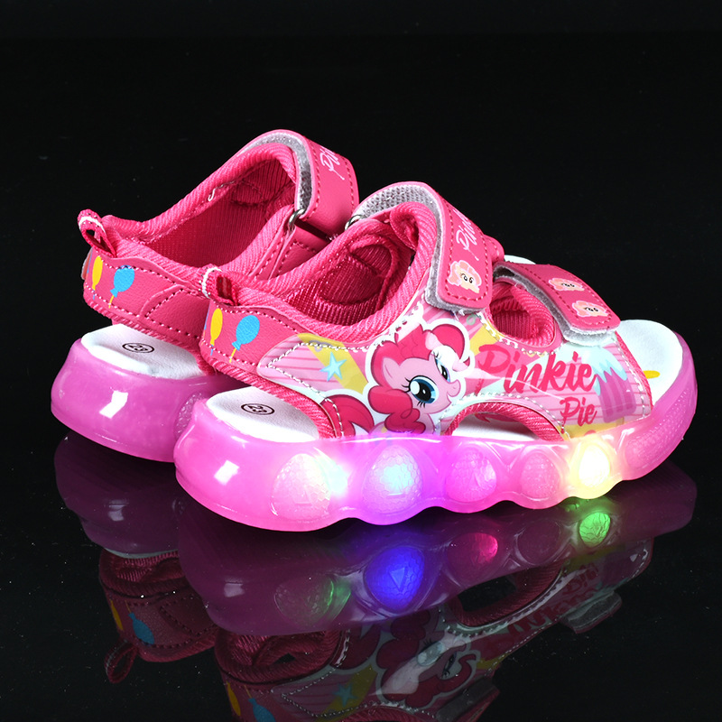 Giày Sandal quai hậu cho bé, giày thể thao siêu nhẹ, êm nhẹ chống trơn có đèn phát sáng – GSD9156