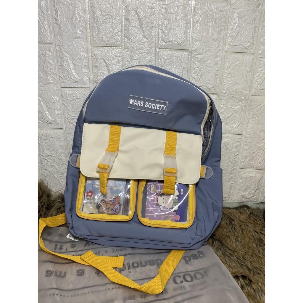 Balo nam nữ thời trang  TẶNG KÈM STICKER dễ thương, hàng bao chất