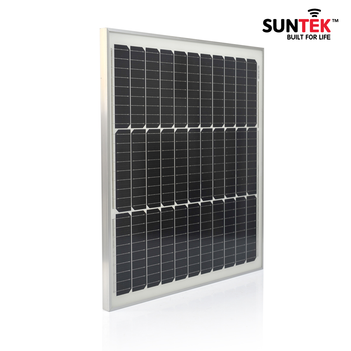 Tấm Pin Mono Năng Lượng Mặt Trời SUNTEK SSP-50W/18V 9BB - Hàng Chính Hãng - Bảo hành 12 năm