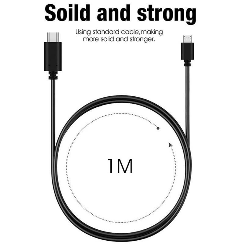 Dây cáp sạc nhanh 1m chuyển đổi Micro Usb sang Type-C 3.1 chất lượng cao cho laptop táo