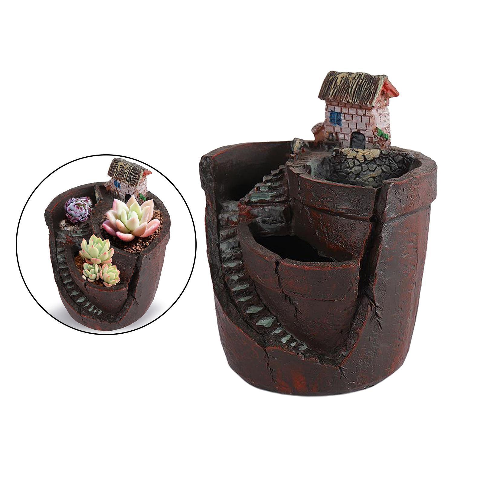 Succulent Pot Flower Flowerpot Potted Holder Garden Decoration