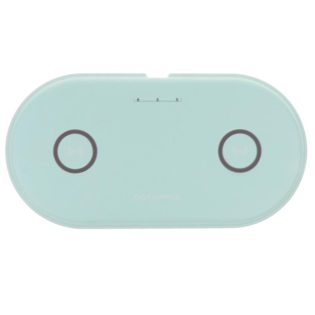 5W QI Dual Wireless Charger Pad Fast Charging Dock for Phone