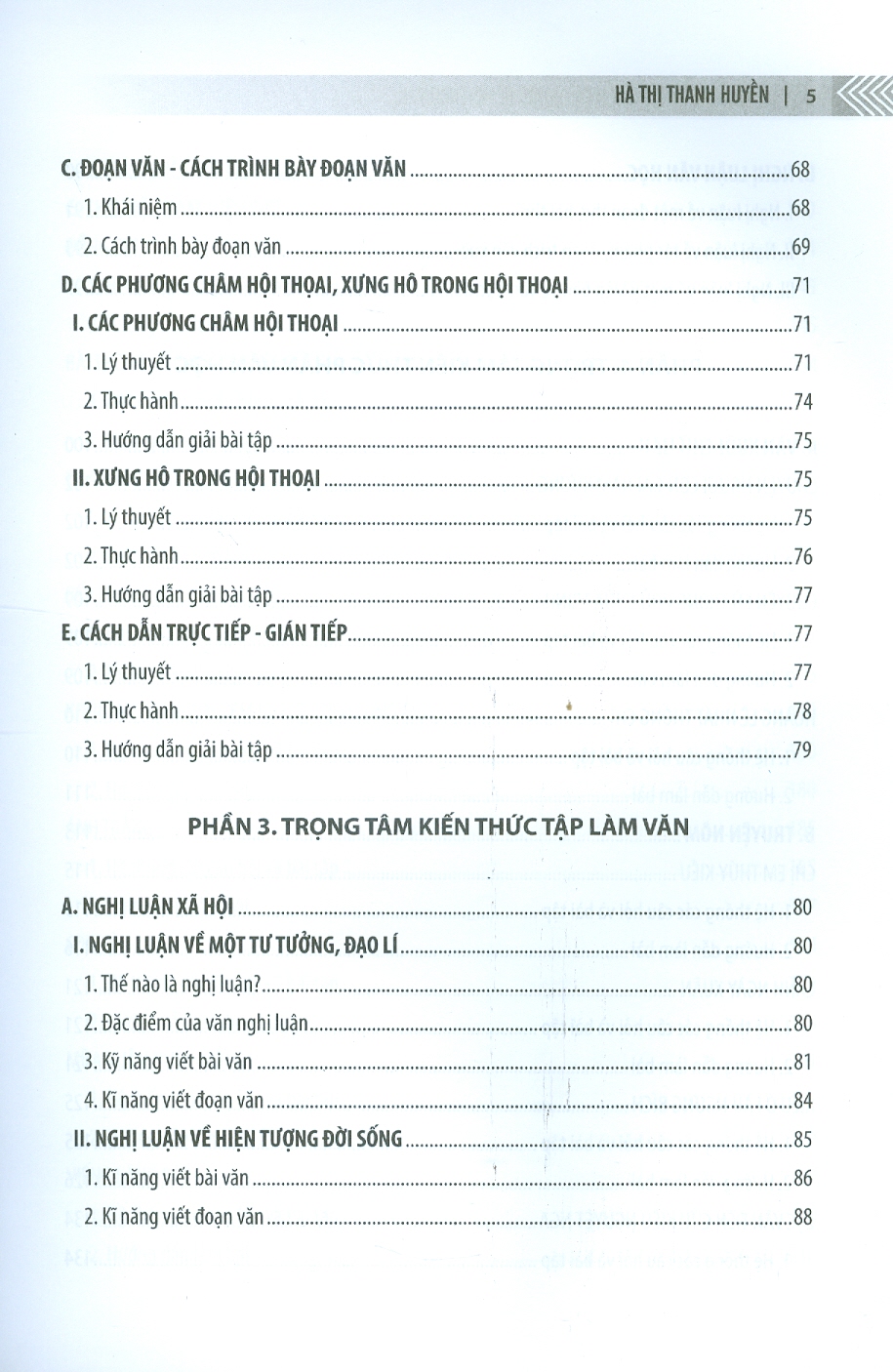 Trọng tâm kiến thức luyện thi vào 10 môn Ngữ văn