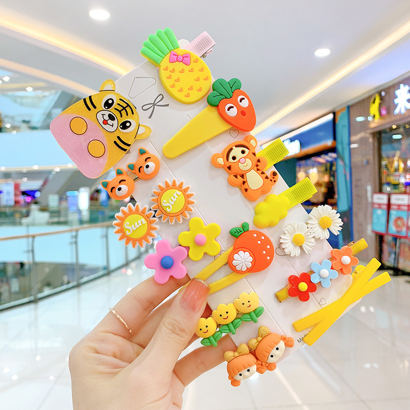 Túi cói bé gái phiên bản Hàn Quốc Túi rơm mùa hè bé gái chim cánh cụt túi hoạt hình (tặng kèm 01 chiếc kẹp tóc đẹp)