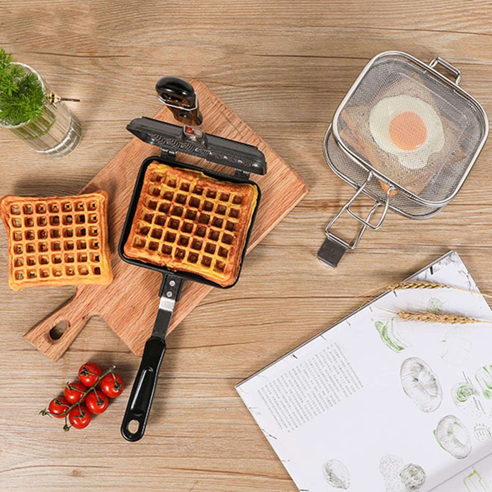 Sandwich Grill Basket Barbecue BBQ Grilling Nonstick Reusable Rustproof Camping Grill Accessories Grill Rack for Vegetables