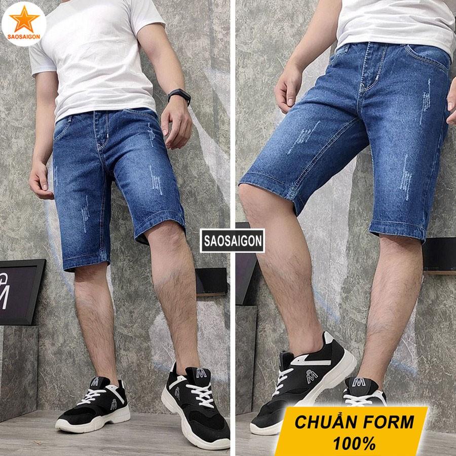 Quần short jean nam GN413 màu chuẩn đẹp Gấu Nâu