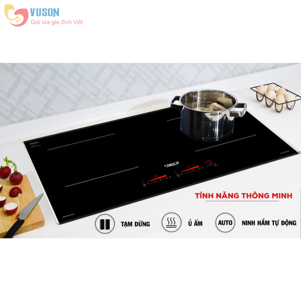 Bếp từ đôi Chefs EH-DIH836 - Hàng chính hãng