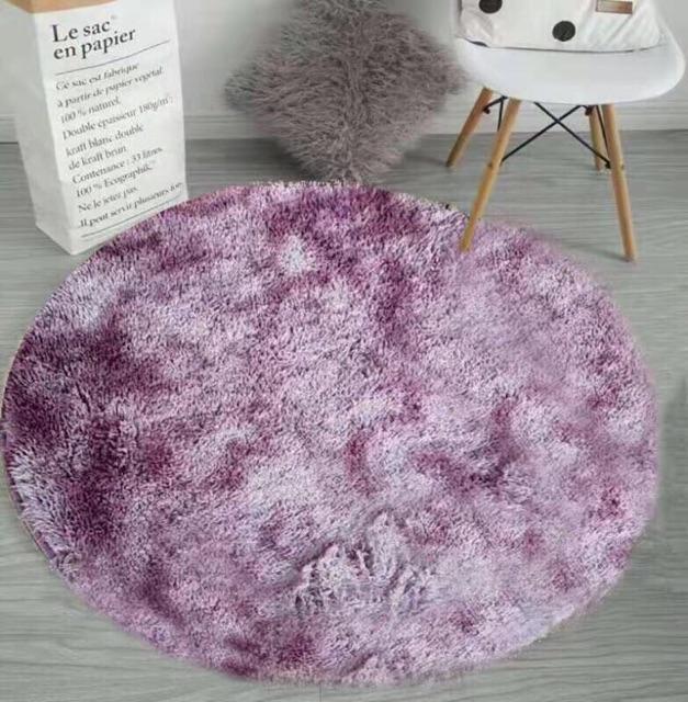 Thảm lông loang tròn đường kính 1m