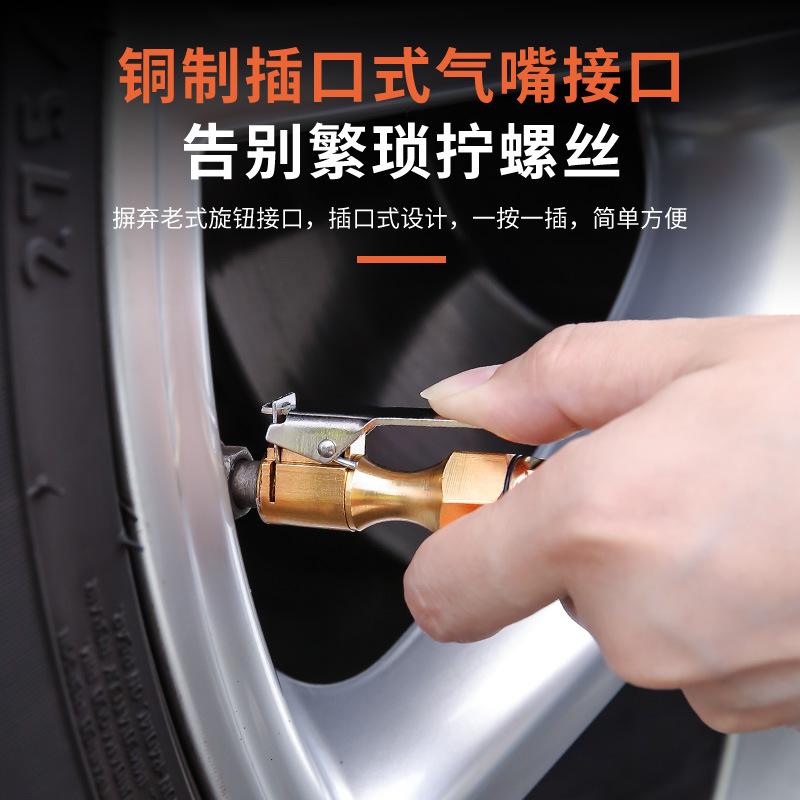 Đồng hồ đo áp suất lốp độ chính xác cao phong vũ biểu mới nhất với màn hình đếm áp suất lốp ô tô đầu bơm hơi cộng với vòi bơm súng hơi