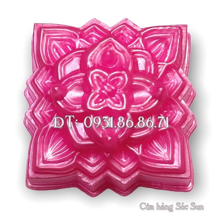 Khuôn rau câu trung thu hoa sen đá loại 10 cm – Mã số 1870