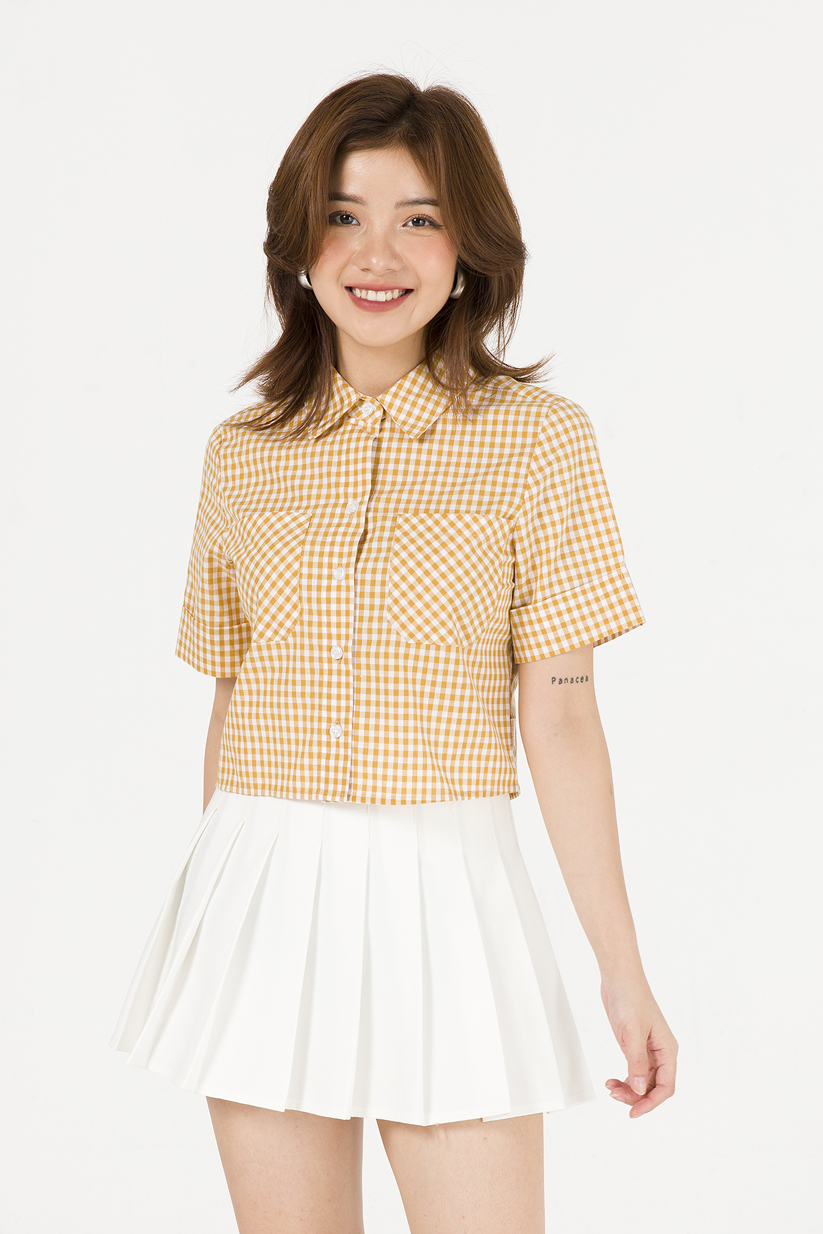 Áo croptop túi ốp VIEN TRAN V61H20H009-C1527