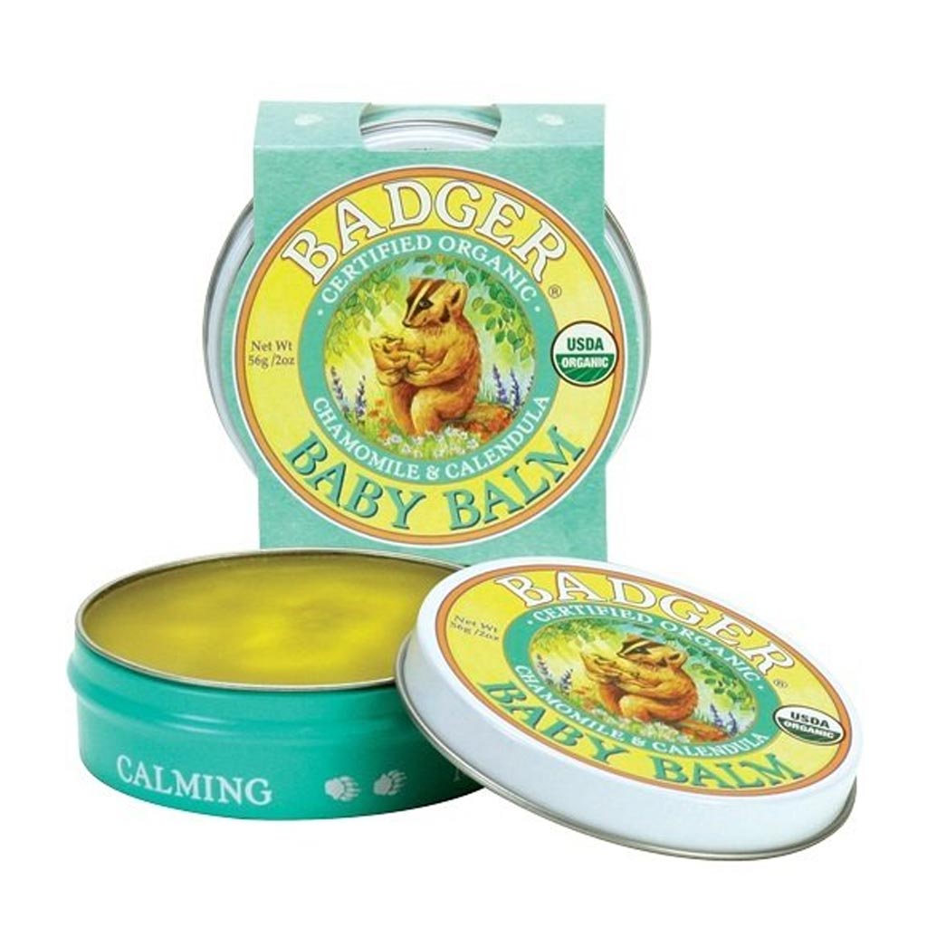 Sáp Hữu Cơ Dưỡng Da Cho Bé Badger Baby Balm - Dưỡng ẩm và bảo vệ da bé, chứng nhận USDA Organic - 2oz (56g)