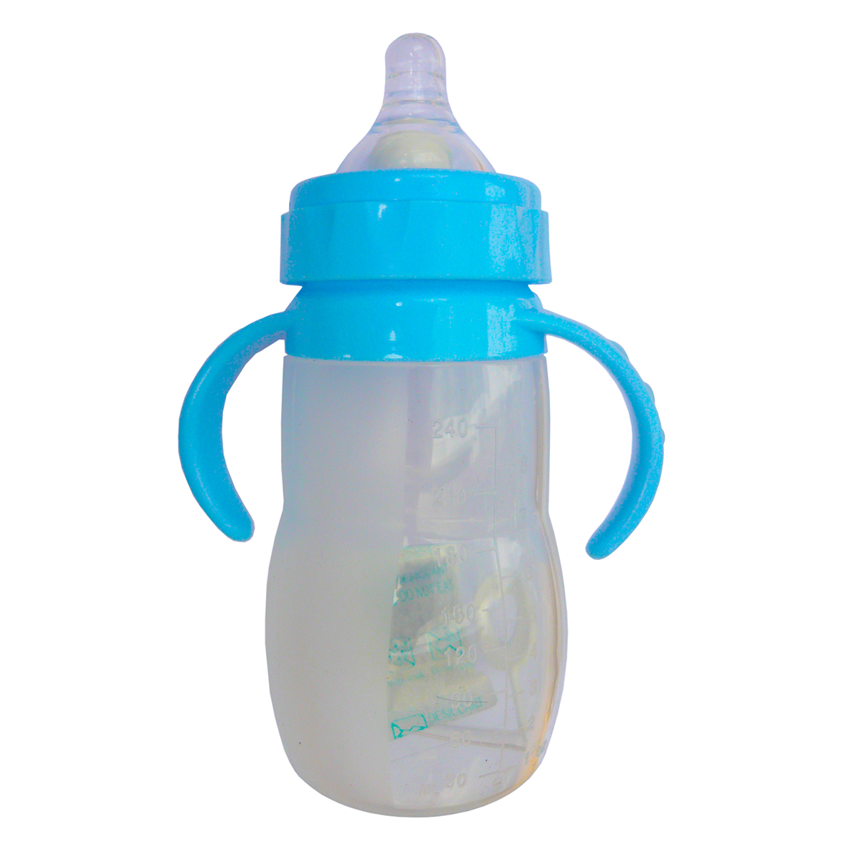 Bình sữa Silicone BEREX 240ml có tay cầm cho bé_SUNBABY