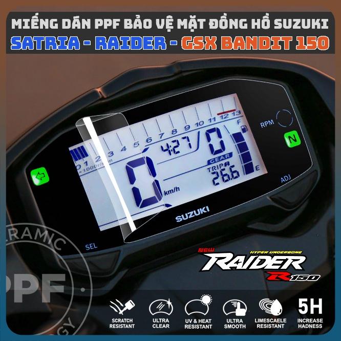 PPF Suzuki Satria Raider bảo vệ mặt đồng hồ chống trầy xước màn hình xe máy suzuki