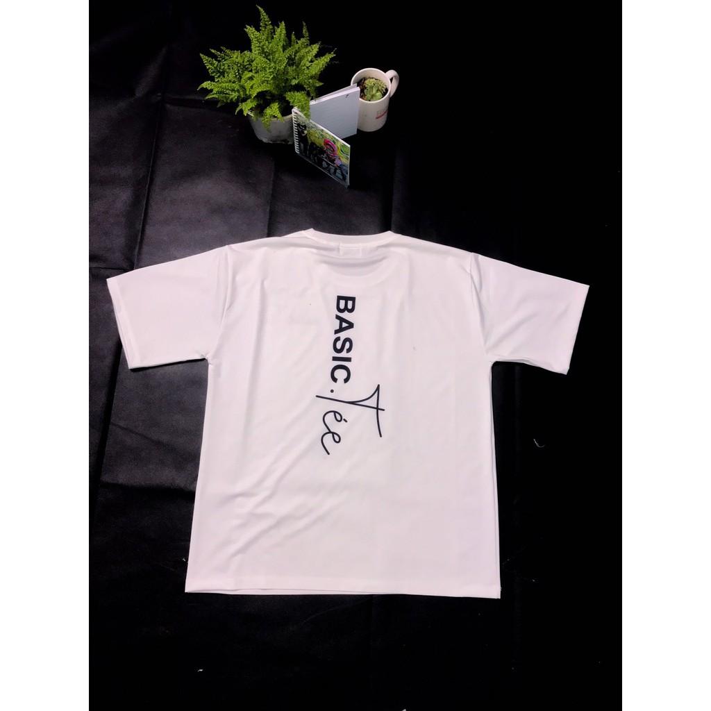 Áo Thun Unisex Tay Lỡ Form Rộng In Hình Basjc.Tee