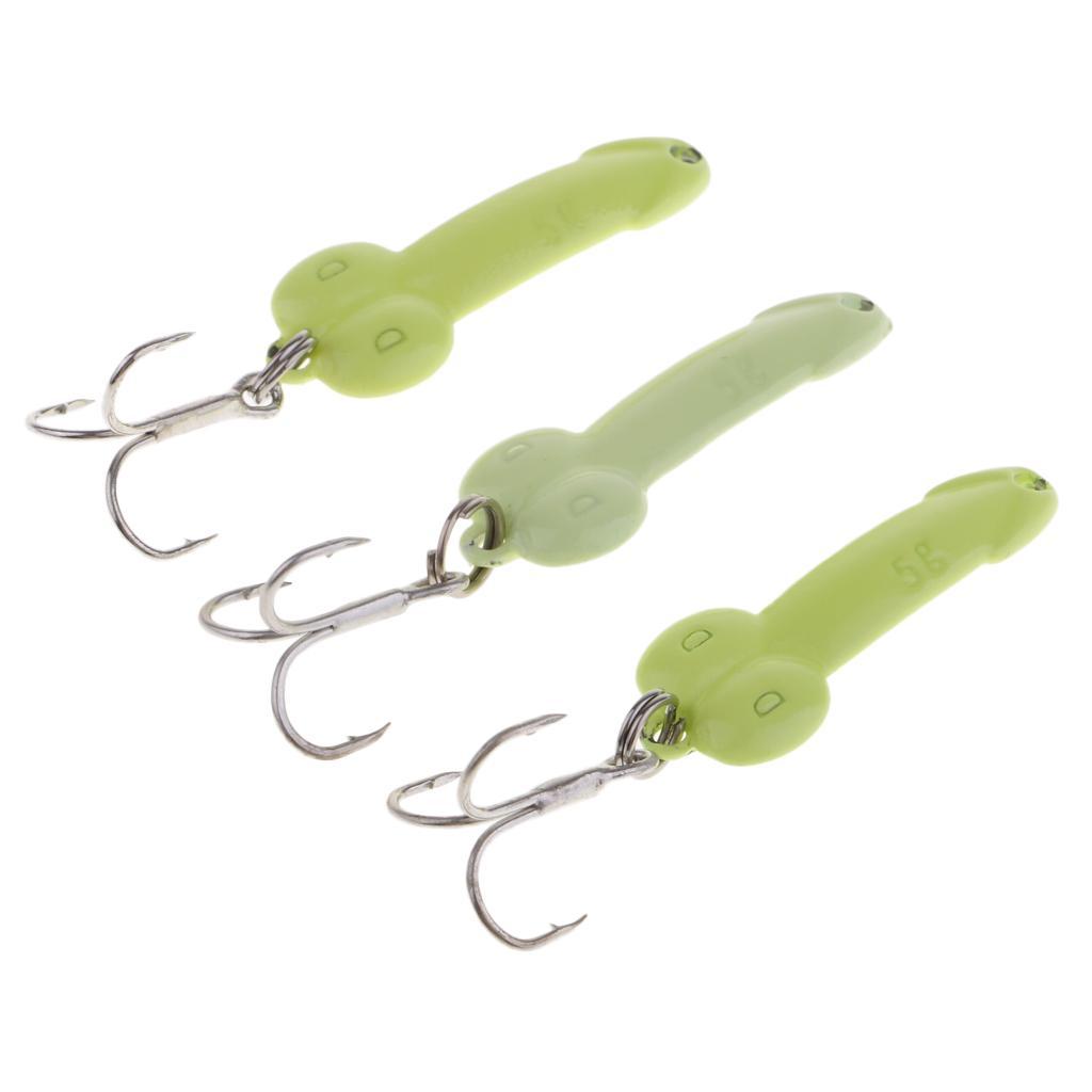 3Pcs 3.5cm Artificial Simulation Metal Sequins Metal Sequins Fishing Hooks