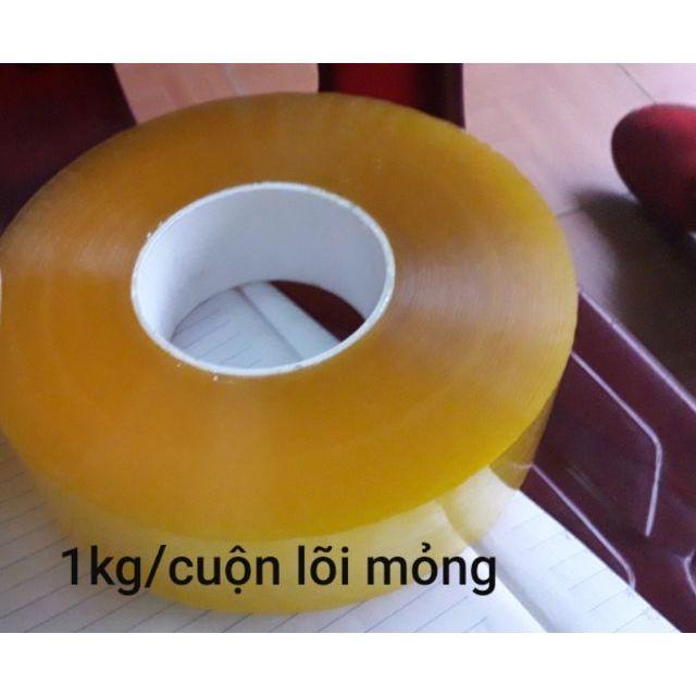 Băng dính 1kg / cuộn lõi nhựa đóng hàng - Băng dính trong lõi mỏng gói hàng